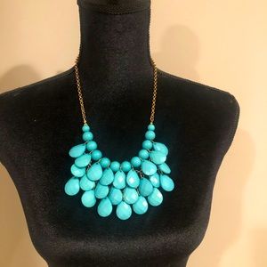 Chunky beaded necklace and earring set!